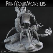 Orc Champion with Sand Fisher Mount - Print Your Monsters