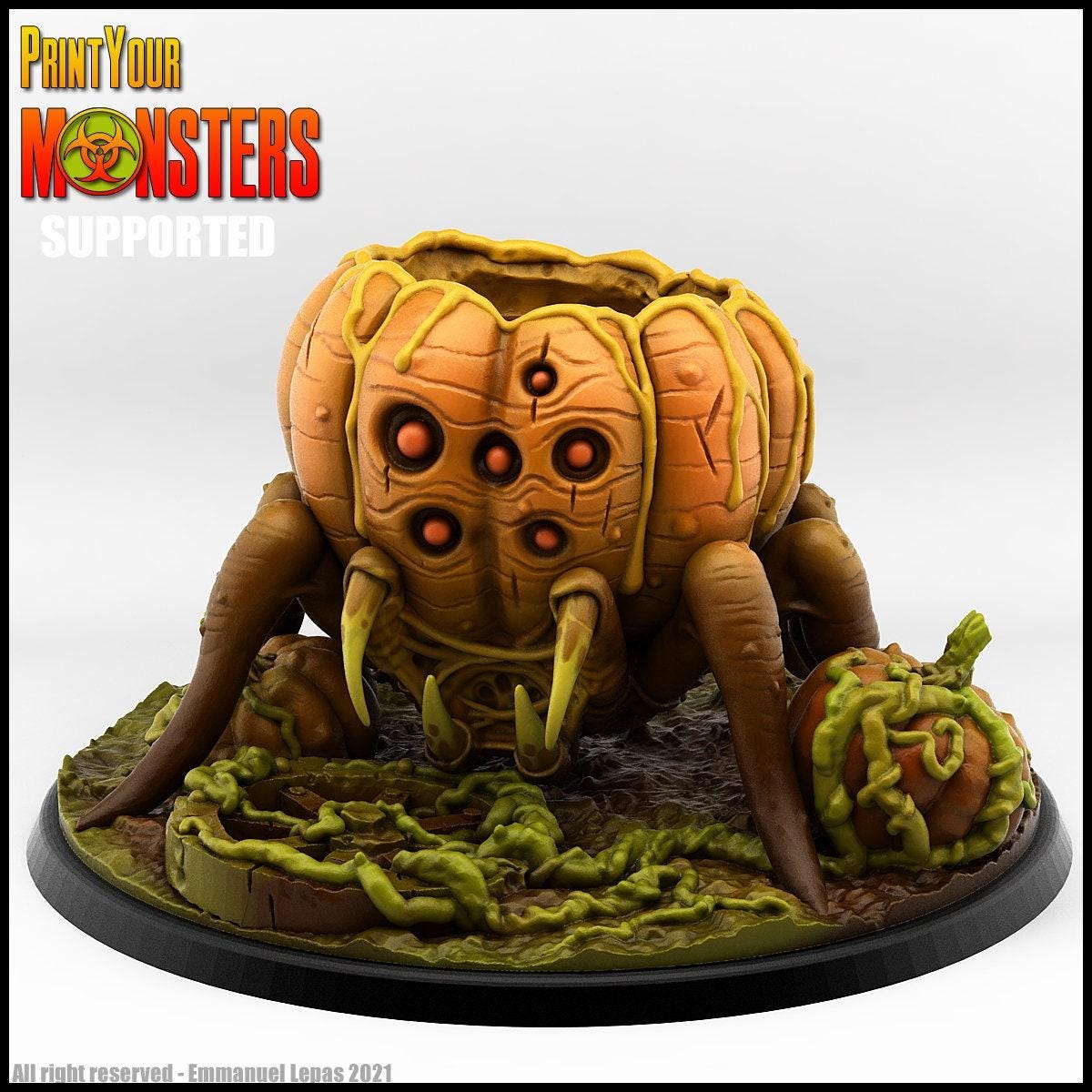 Pumpkin Spider - Print Your Monsters