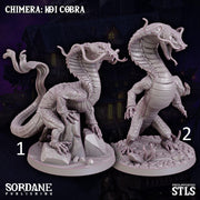 Chimera Koi Cobra. Snake Dragon - Sordane Publishing | 28mm and 32mm | Wargaming | DnD | Tabletop Roleplaying