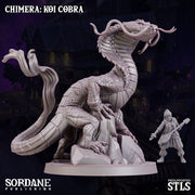 Chimera Koi Cobra. Snake Dragon - Sordane Publishing | 28mm and 32mm | Wargaming | DnD | Tabletop Roleplaying