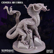 Chimera Koi Cobra. Snake Dragon - Sordane Publishing | 28mm and 32mm | Wargaming | DnD | Tabletop Roleplaying