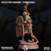 Skeleton Warrior Swordsman - Sordane Publishing | 28mm and 32mm | Wargaming | DnD | Tabletop Roleplaying