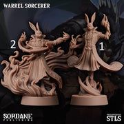 Warrel Sorcerer. Rabbitfolk Wizard - Sordane Publishing | 28mm and 32mm | Wargaming | DnD | Tabletop Roleplaying