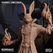 Warrel Sorcerer. Rabbitfolk Wizard - Sordane Publishing | 28mm and 32mm | Wargaming | DnD | Tabletop Roleplaying