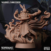 Warrel Sorcerer. Rabbitfolk Wizard - Sordane Publishing | 28mm and 32mm | Wargaming | DnD | Tabletop Roleplaying