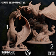 Giant Terrordactyl - Sordane Publishing | 28mm and 32mm | Wargaming | DnD | Tabletop Roleplaying