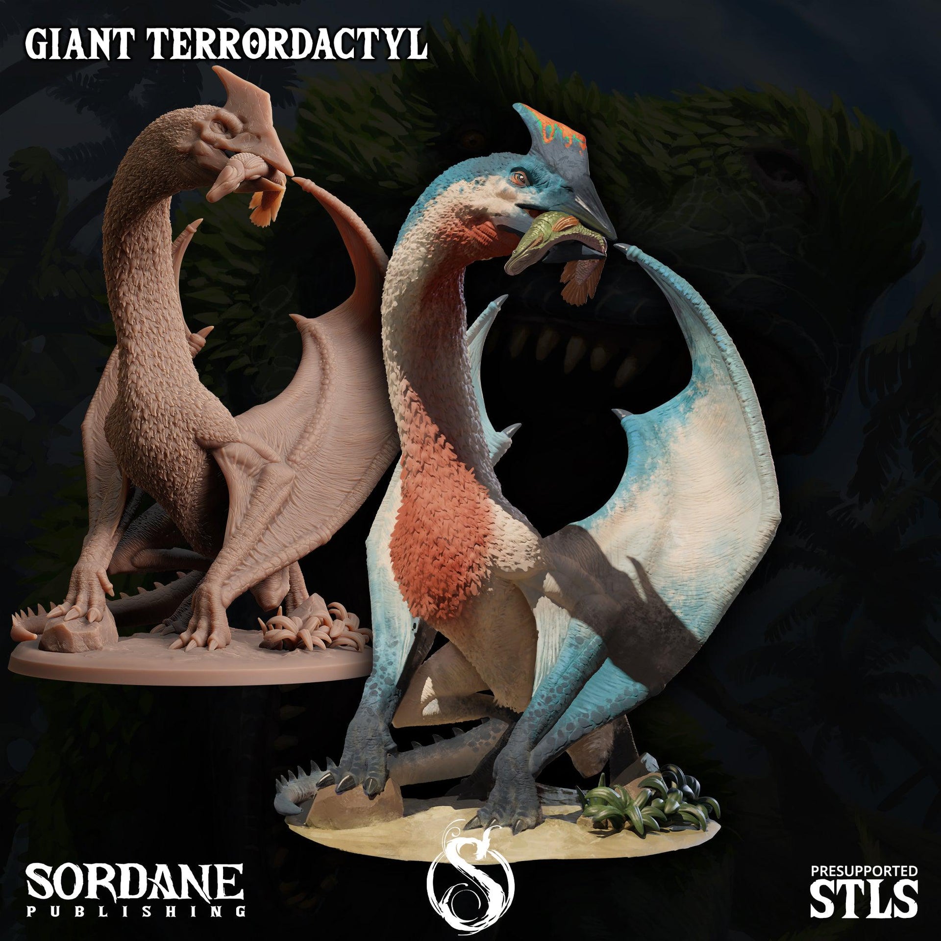 Giant Terrordactyl - Sordane Publishing | 28mm and 32mm | Wargaming | DnD | Tabletop Roleplaying