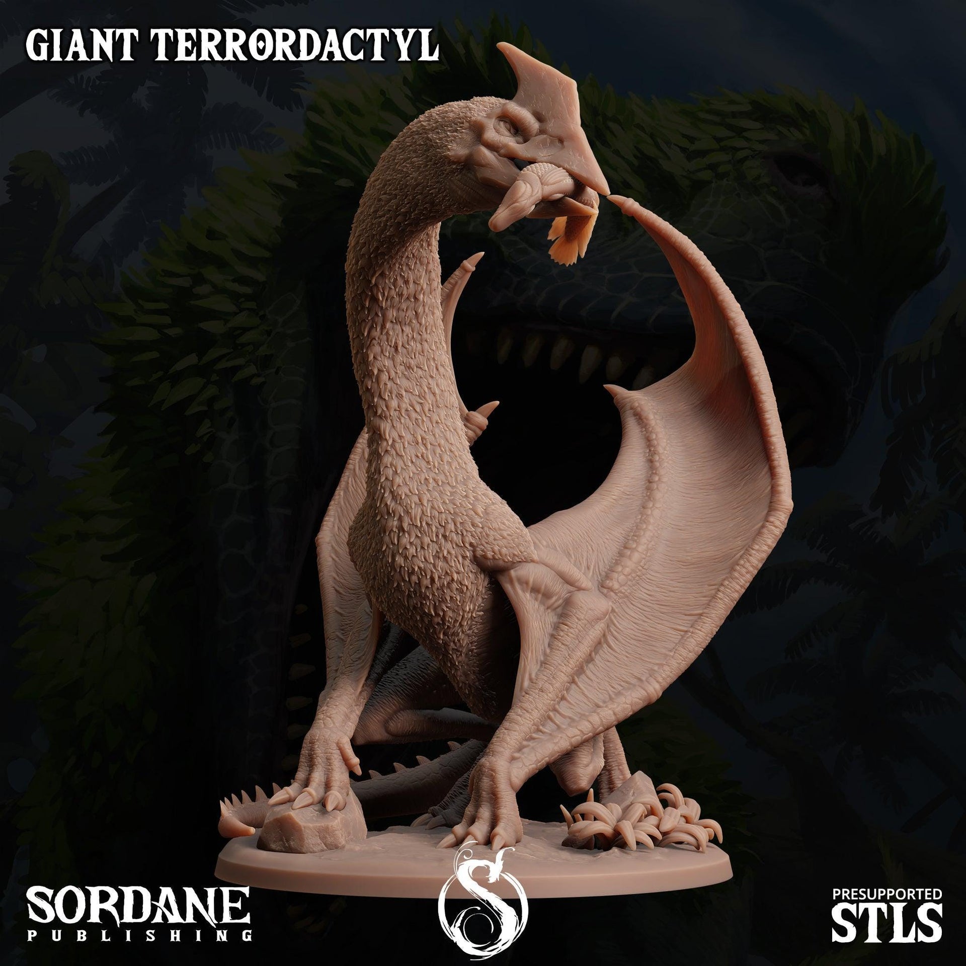 Giant Terrordactyl - Sordane Publishing | 28mm and 32mm | Wargaming | DnD | Tabletop Roleplaying