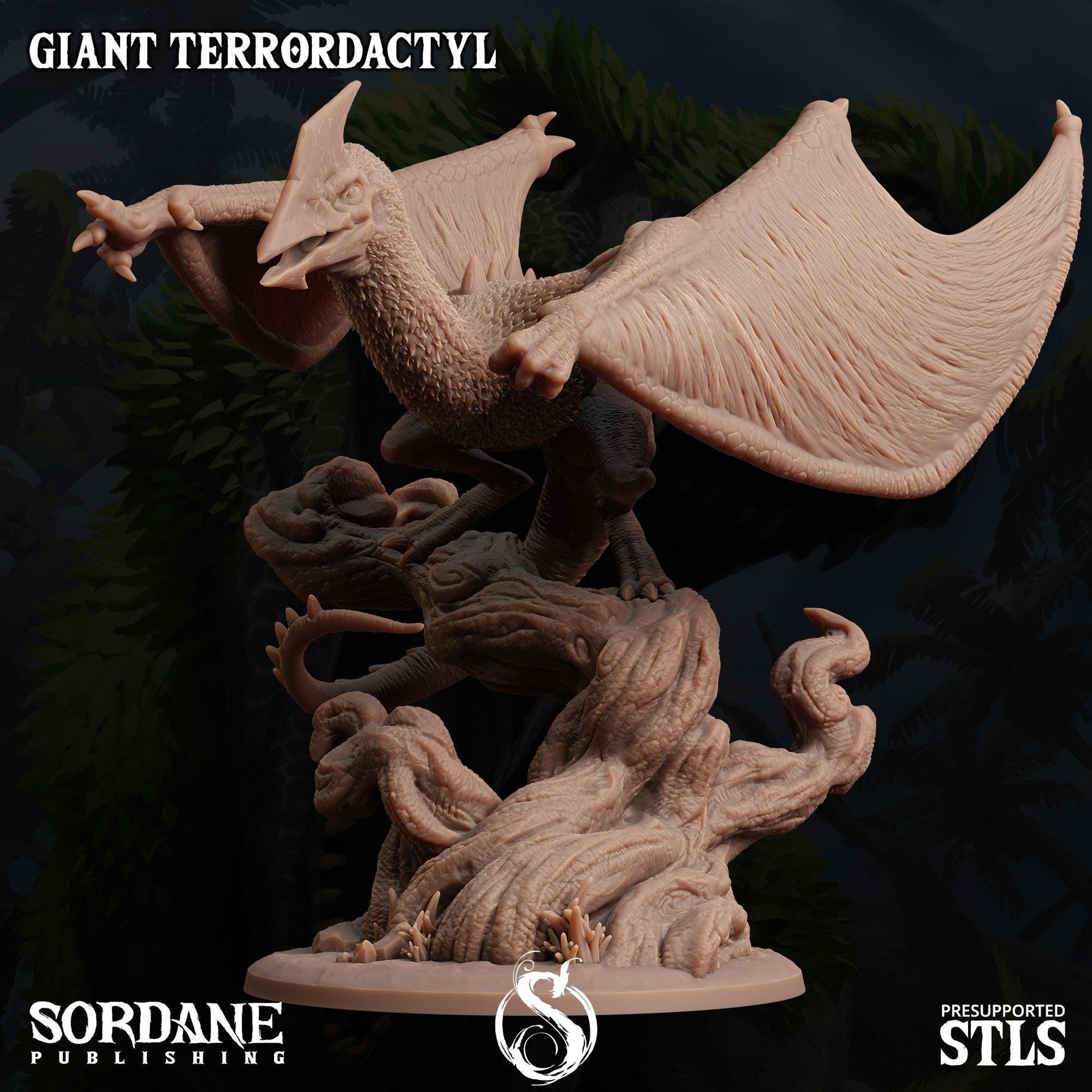 Giant Terrordactyl - Sordane Publishing | 28mm and 32mm | Wargaming | DnD | Tabletop Roleplaying