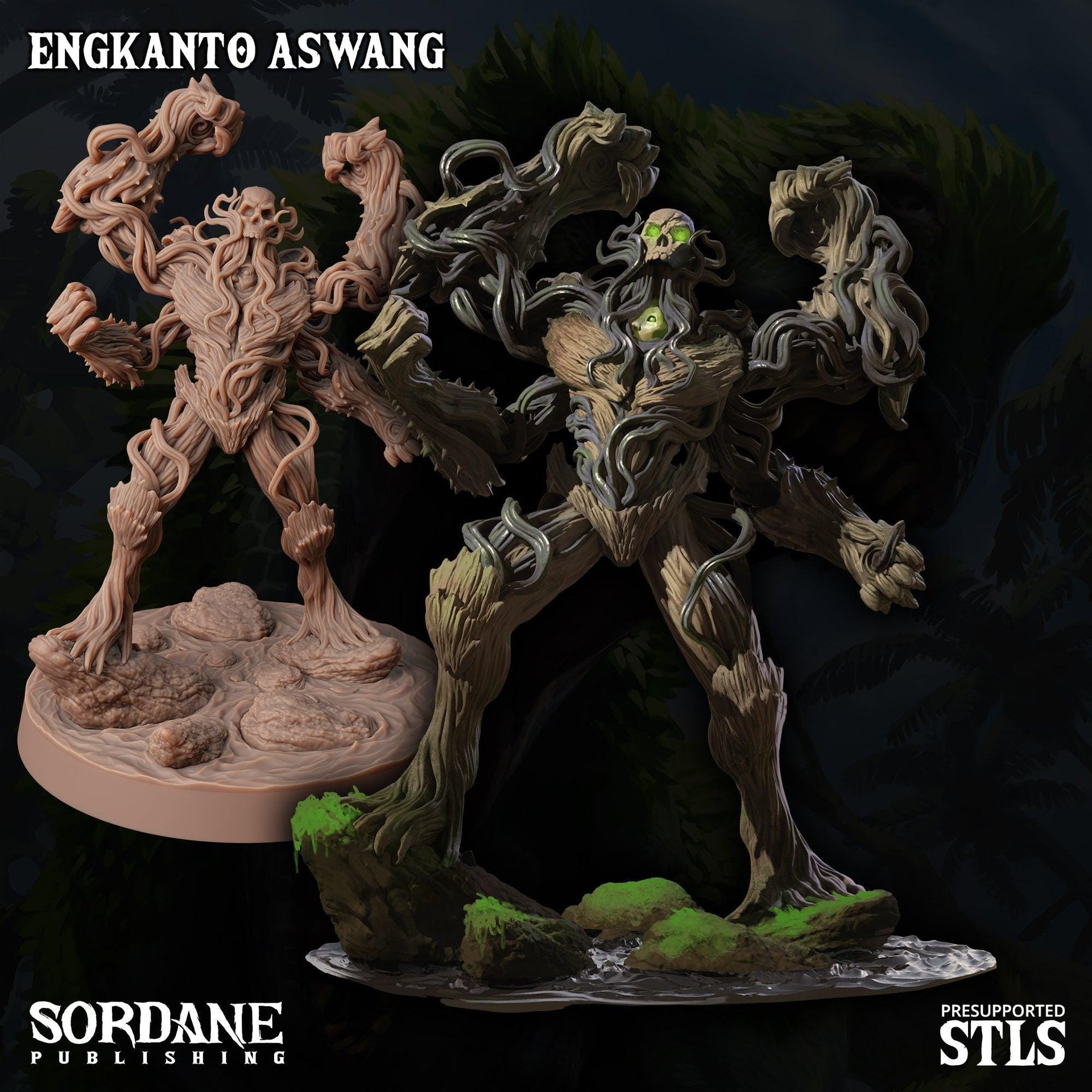 Engkanto Aswang. Undead Vine Monster - Sordane Publishing | 28mm and 32mm | Wargaming | DnD | Tabletop Roleplaying