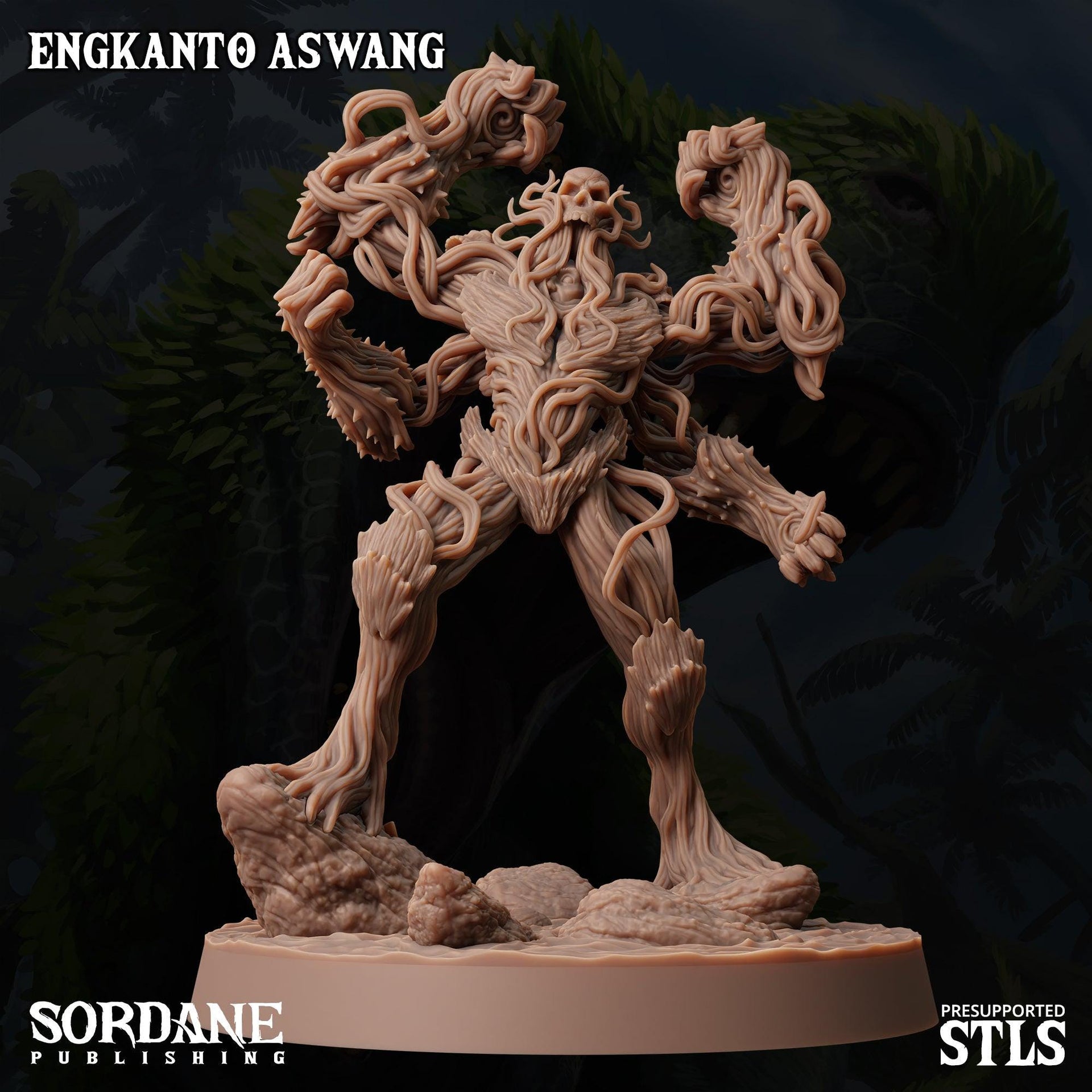 Engkanto Aswang. Undead Vine Monster - Sordane Publishing | 28mm and 32mm | Wargaming | DnD | Tabletop Roleplaying