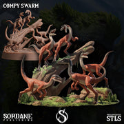 Compy Swarm. Raptor Pack - Sordane Publishing | 28mm and 32mm | Wargaming | DnD | Tabletop Roleplaying