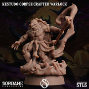 Kestudo Corpse Crafter Warlock. Turtle Necromancer - Sordane Publishing | 28mm and 32mm | Wargaming | DnD | Tabletop Roleplaying