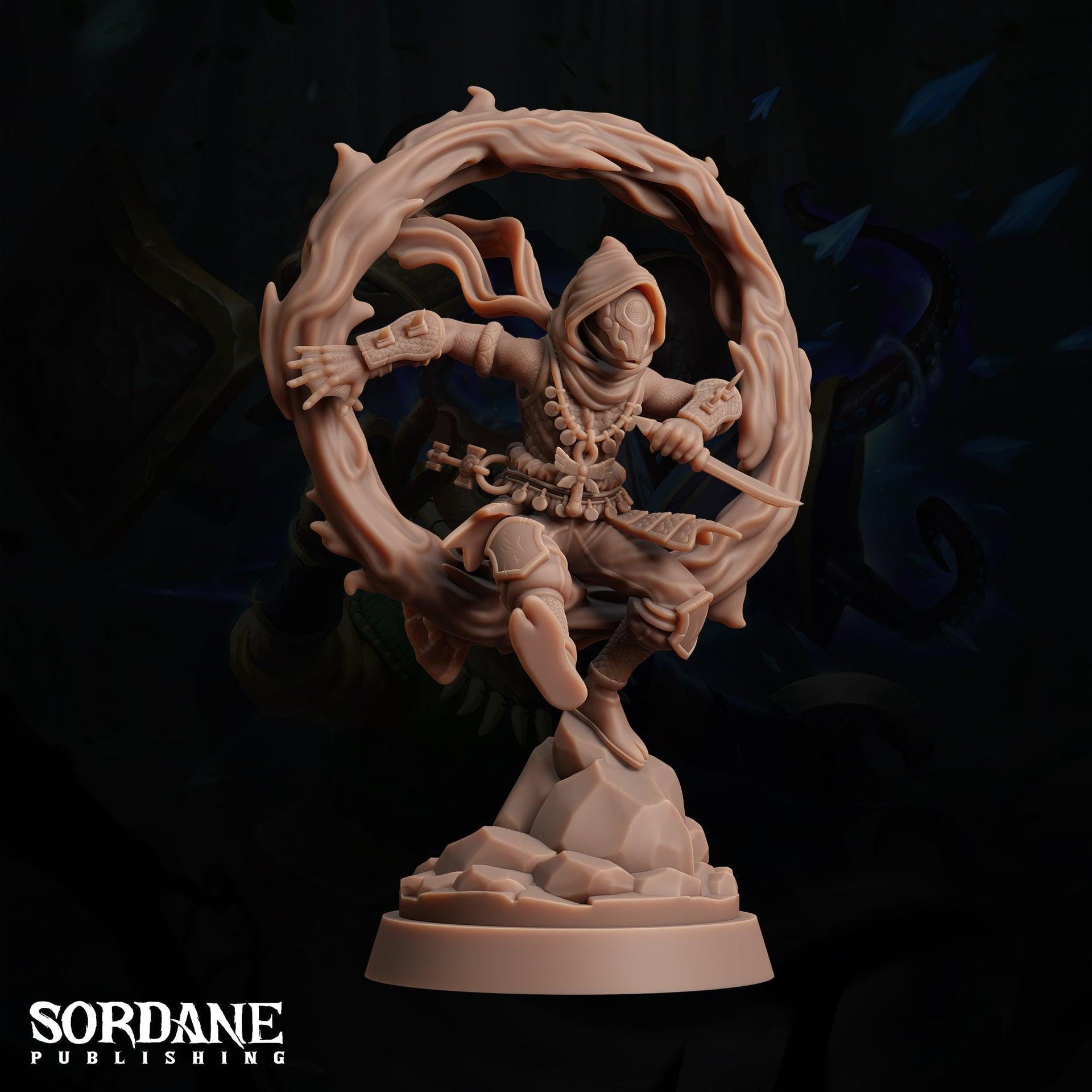 Pelagian Rogue, Kalis Driftfin - Sordane Publishing | 28mm and 32mm | Wargaming | DnD | Tabletop Roleplaying