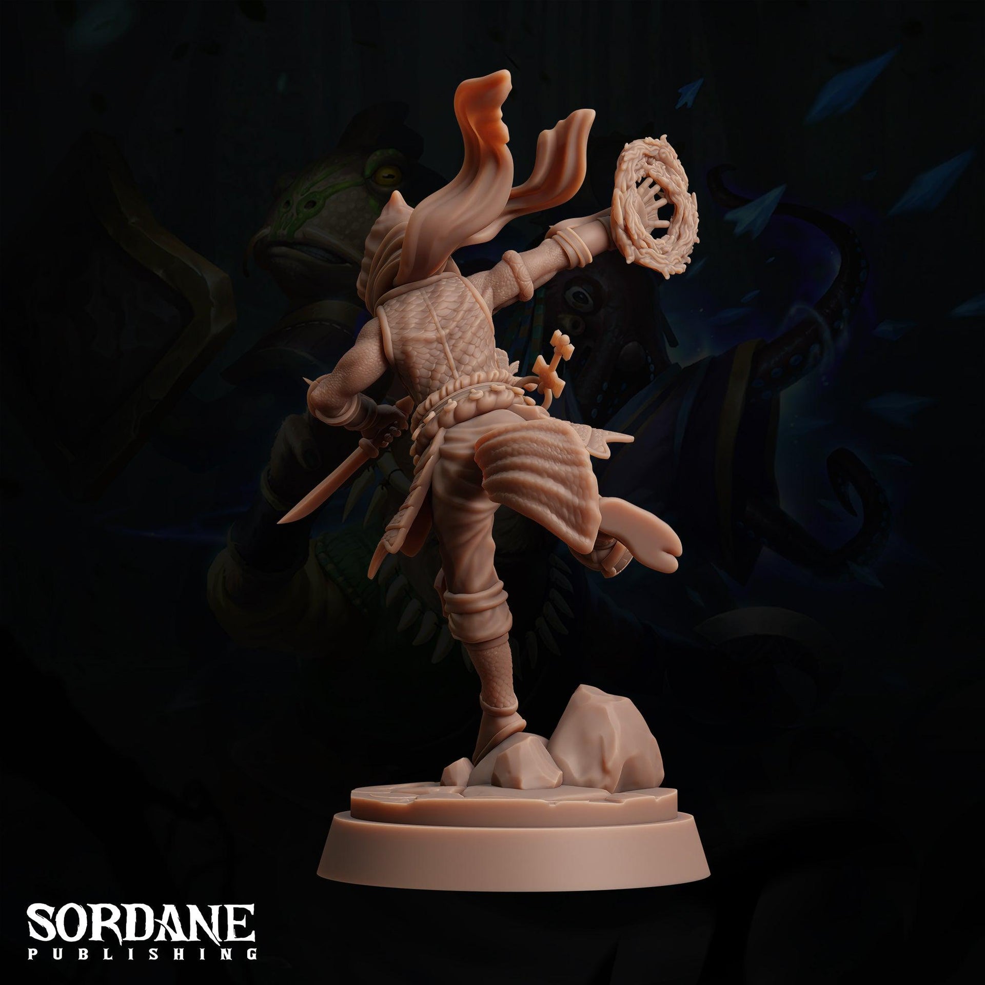 Pelagian Rogue, Kalis Driftfin - Sordane Publishing | 28mm and 32mm | Wargaming | DnD | Tabletop Roleplaying