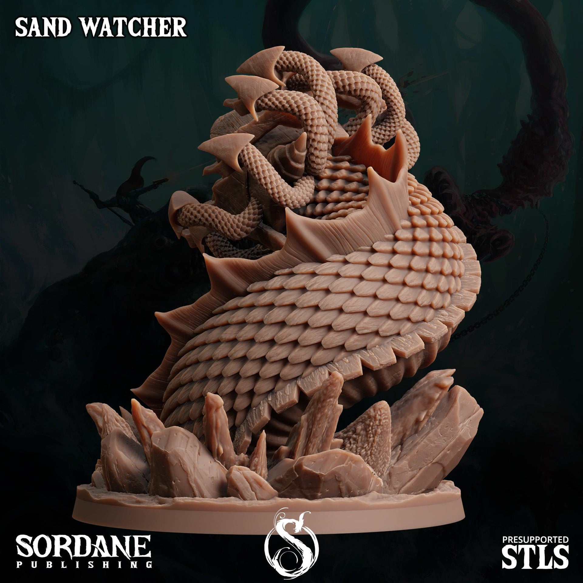 Sand Watcher, Eye Tyrant Worm - Sordane Publishing | 28mm and 32mm | Wargaming | DnD | Tabletop Roleplaying