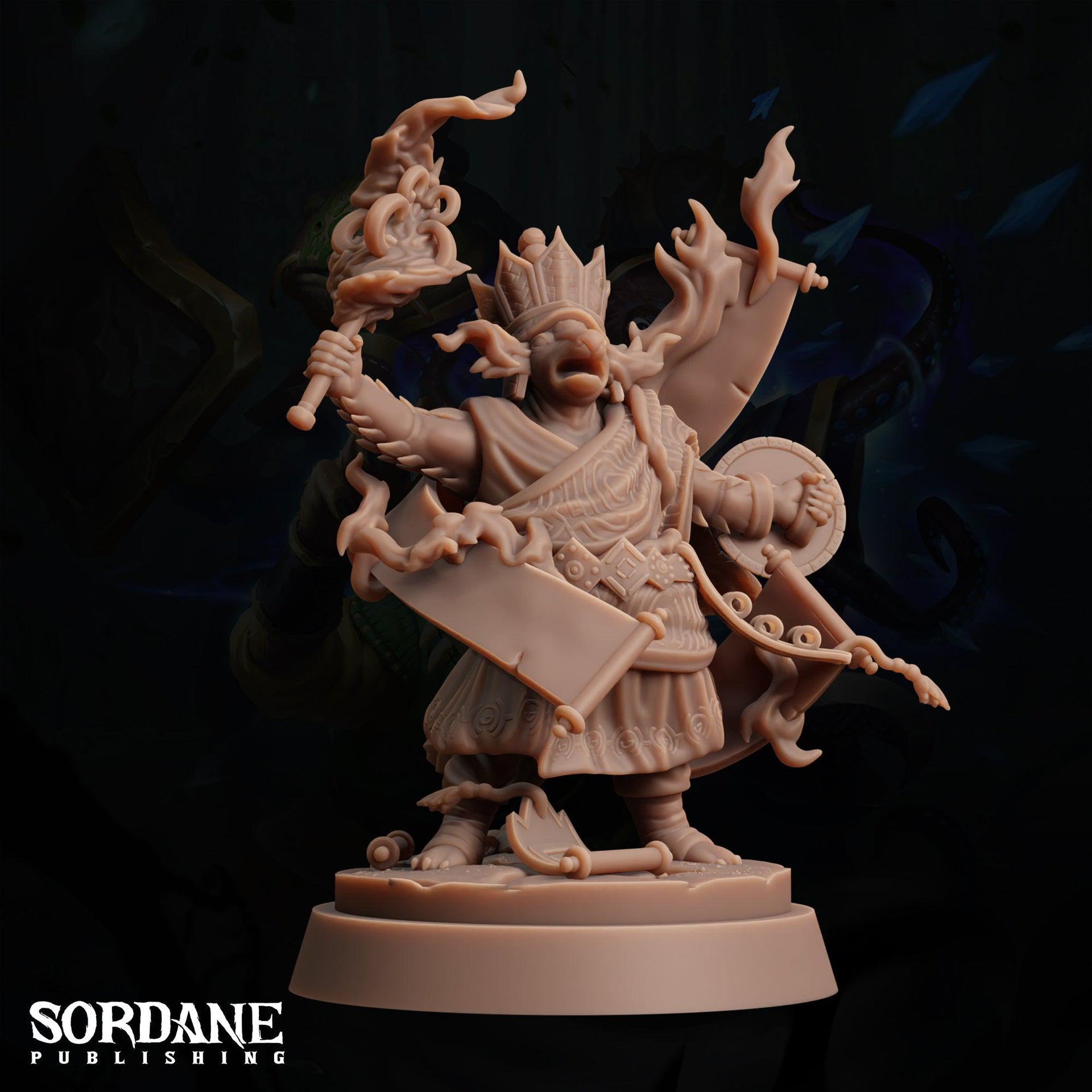 Pagpag Cleric, Llinae - Sordane Publishing | 28mm and 32mm | Wargaming | DnD | Tabletop Roleplaying