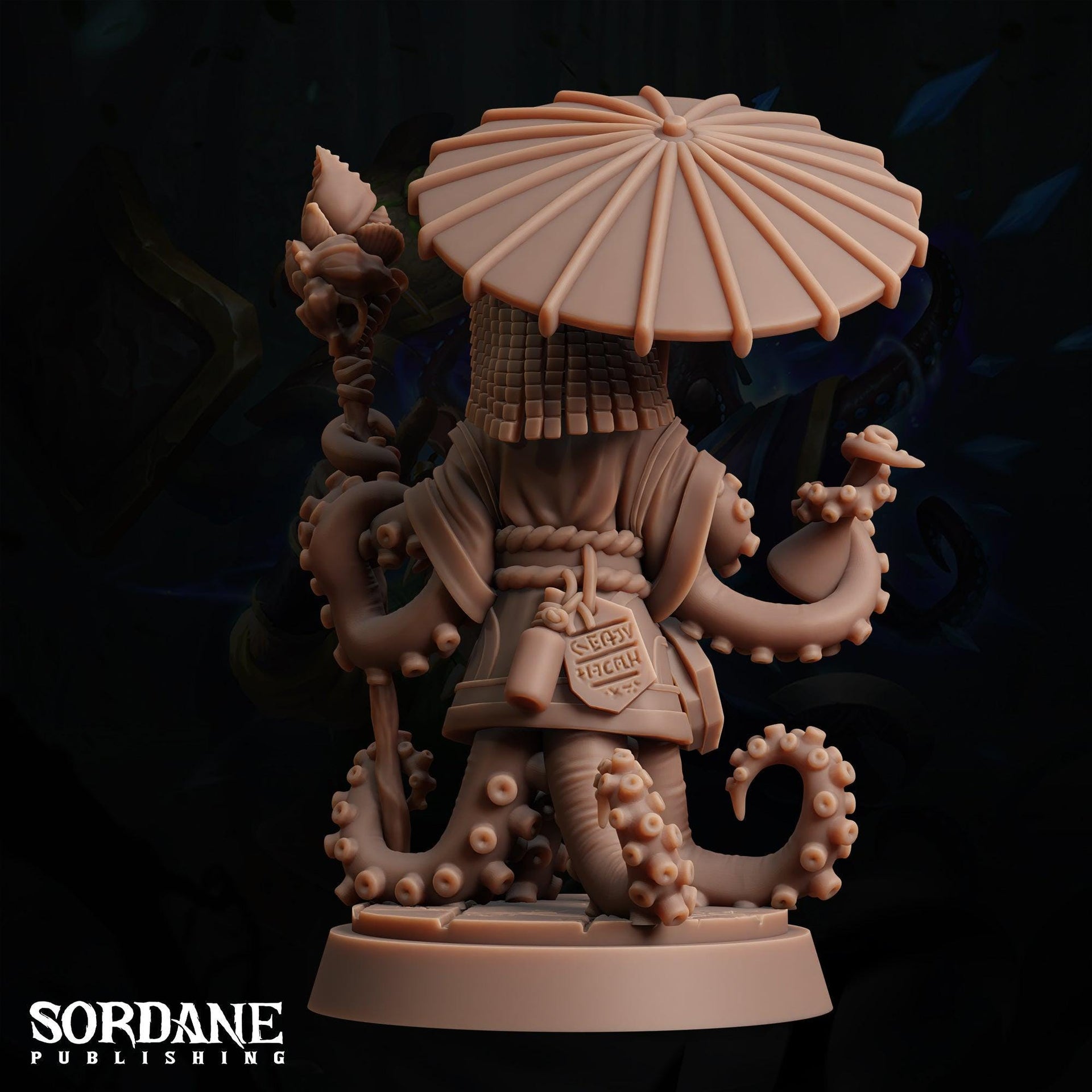 Ouqdar Wizard, Octopus Sorcerer - Sordane Publishing | 28mm and 32mm | Wargaming | DnD | Tabletop Roleplaying