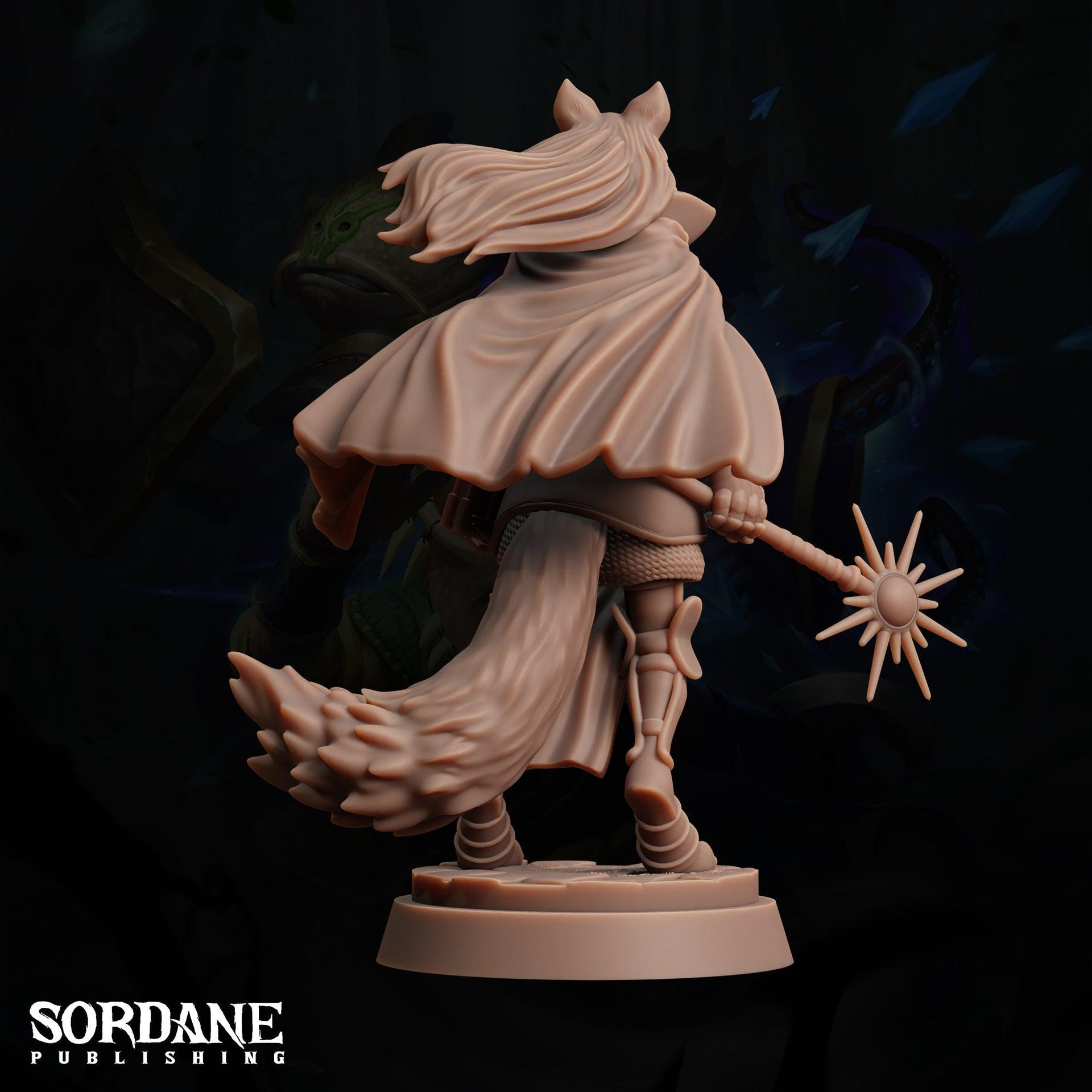 Isatis Paladin, Wolf Folk Knight - Sordane Publishing | 28mm and 32mm | Wargaming | DnD | Tabletop Roleplaying