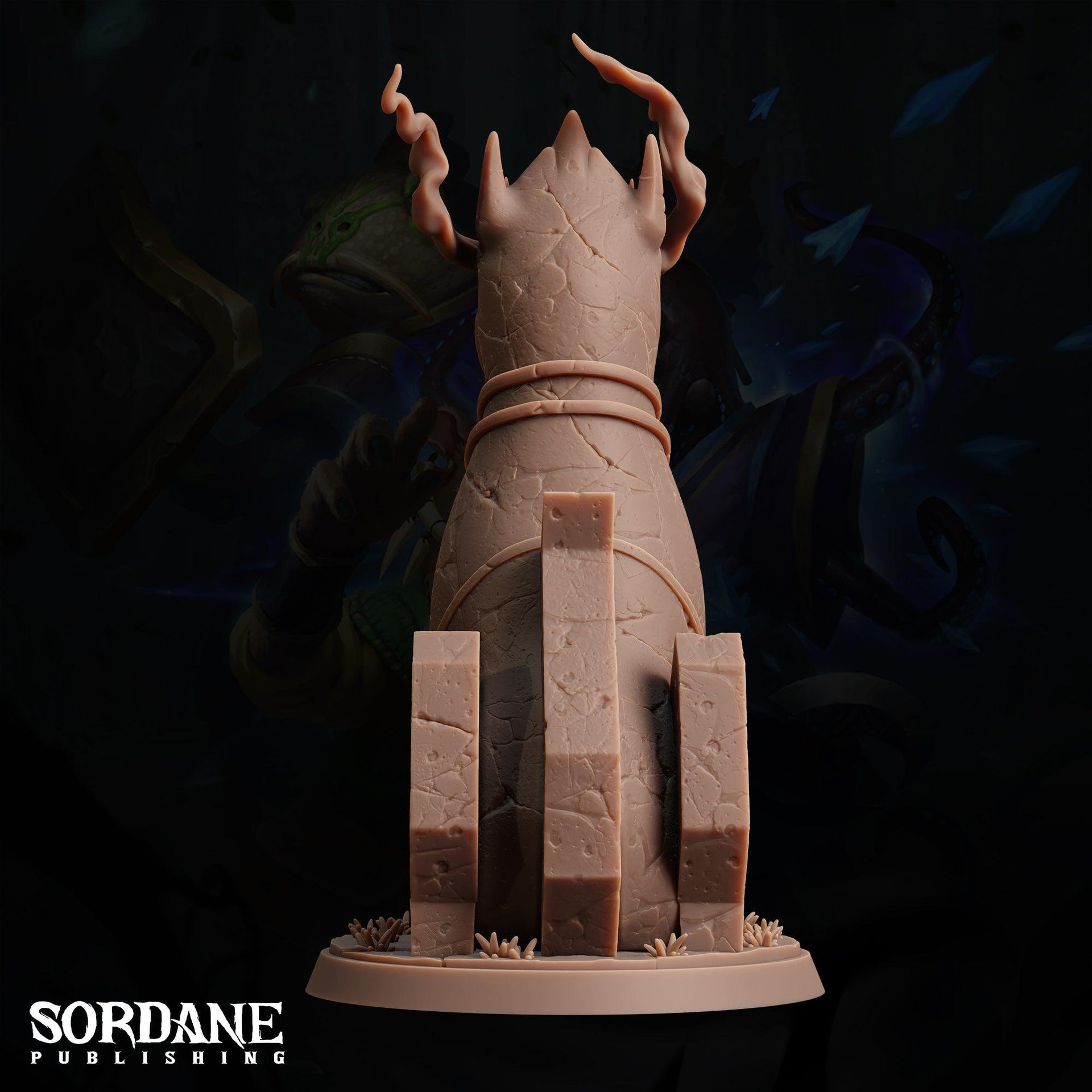 Chinthe Statue, Temple Beast Figure - Sordane Publishing | 28mm and 32mm | Wargaming | DnD | Tabletop Roleplaying