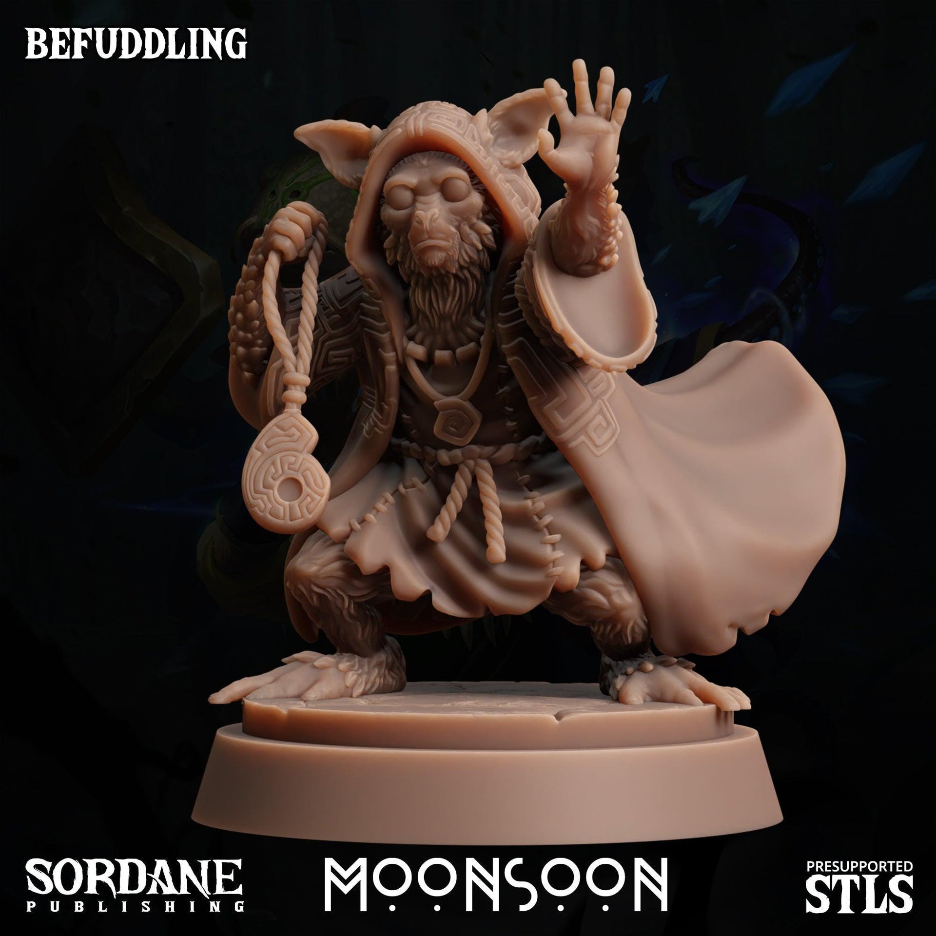 Befuddling, Beast Folk Summoner - Sordane Publishing | 28mm and 32mm | Wargaming | DnD | Tabletop Roleplaying