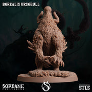 Borealis Ursobull. Auqatic Bull Hybrid - Sordane Publishing | 28mm and 32mm | Wargaming | DnD | Tabletop Roleplaying
