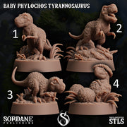 Baby Phylochos Tyrannosaurus, Tree Rex - Sordane Publishing | 28mm and 32mm | Wargaming | DnD | Tabletop Roleplaying
