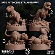 Baby Phylochos Tyrannosaurus, Tree Rex - Sordane Publishing | 28mm and 32mm | Wargaming | DnD | Tabletop Roleplaying