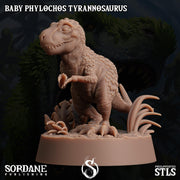 Baby Phylochos Tyrannosaurus, Tree Rex - Sordane Publishing | 28mm and 32mm | Wargaming | DnD | Tabletop Roleplaying