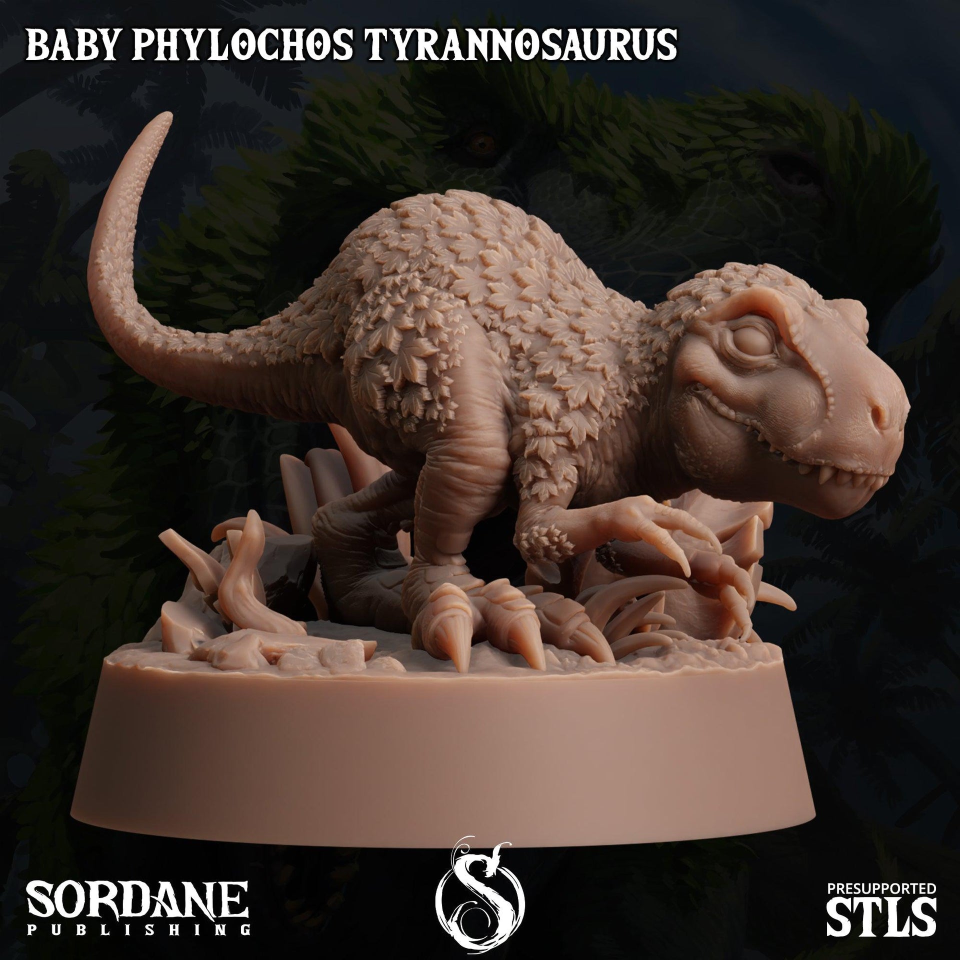 Baby Phylochos Tyrannosaurus, Tree Rex - Sordane Publishing | 28mm and 32mm | Wargaming | DnD | Tabletop Roleplaying