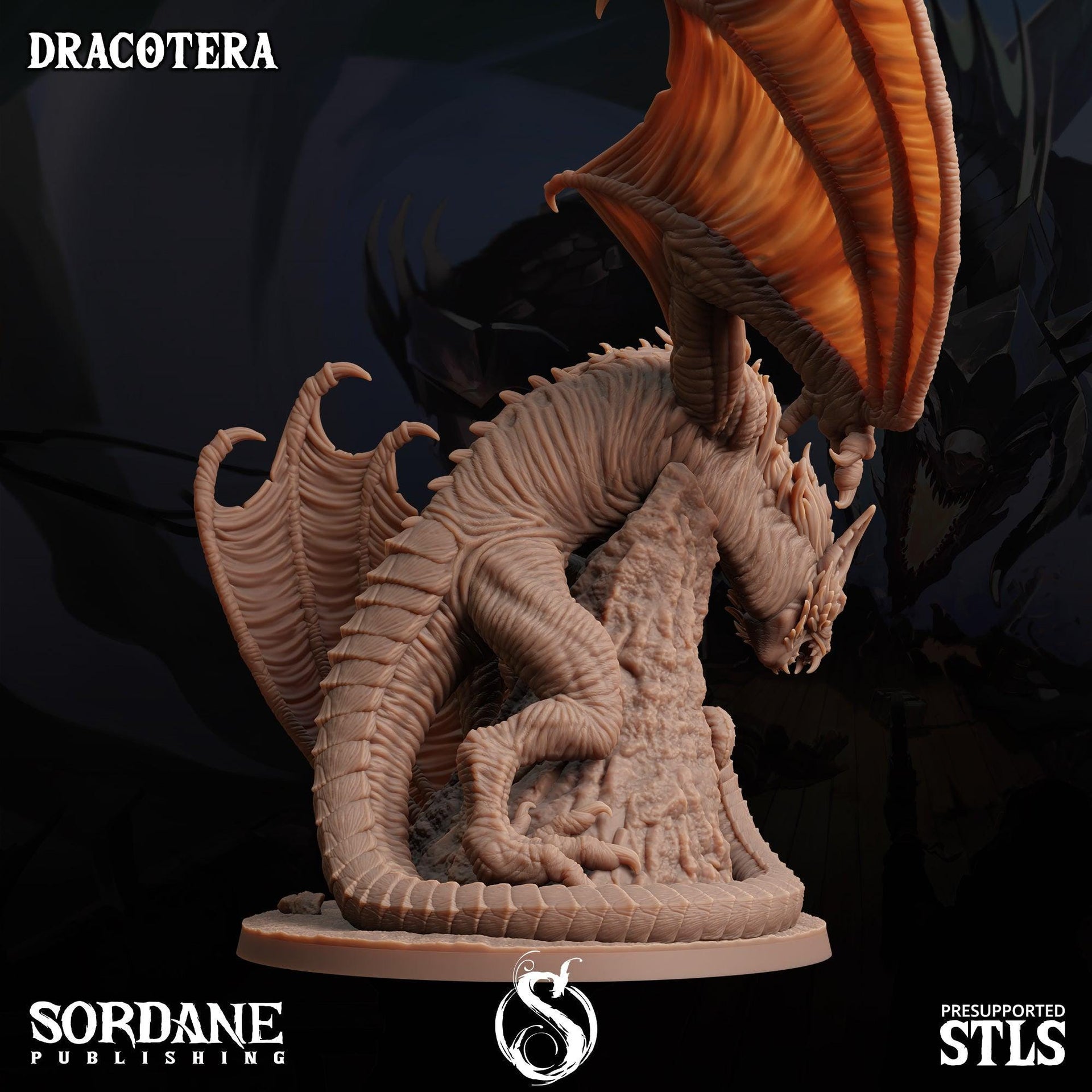 Dracoterra. Giant Bat Monster - Sordane Publishing | 28mm and 32mm | Wargaming | DnD | Tabletop Roleplaying
