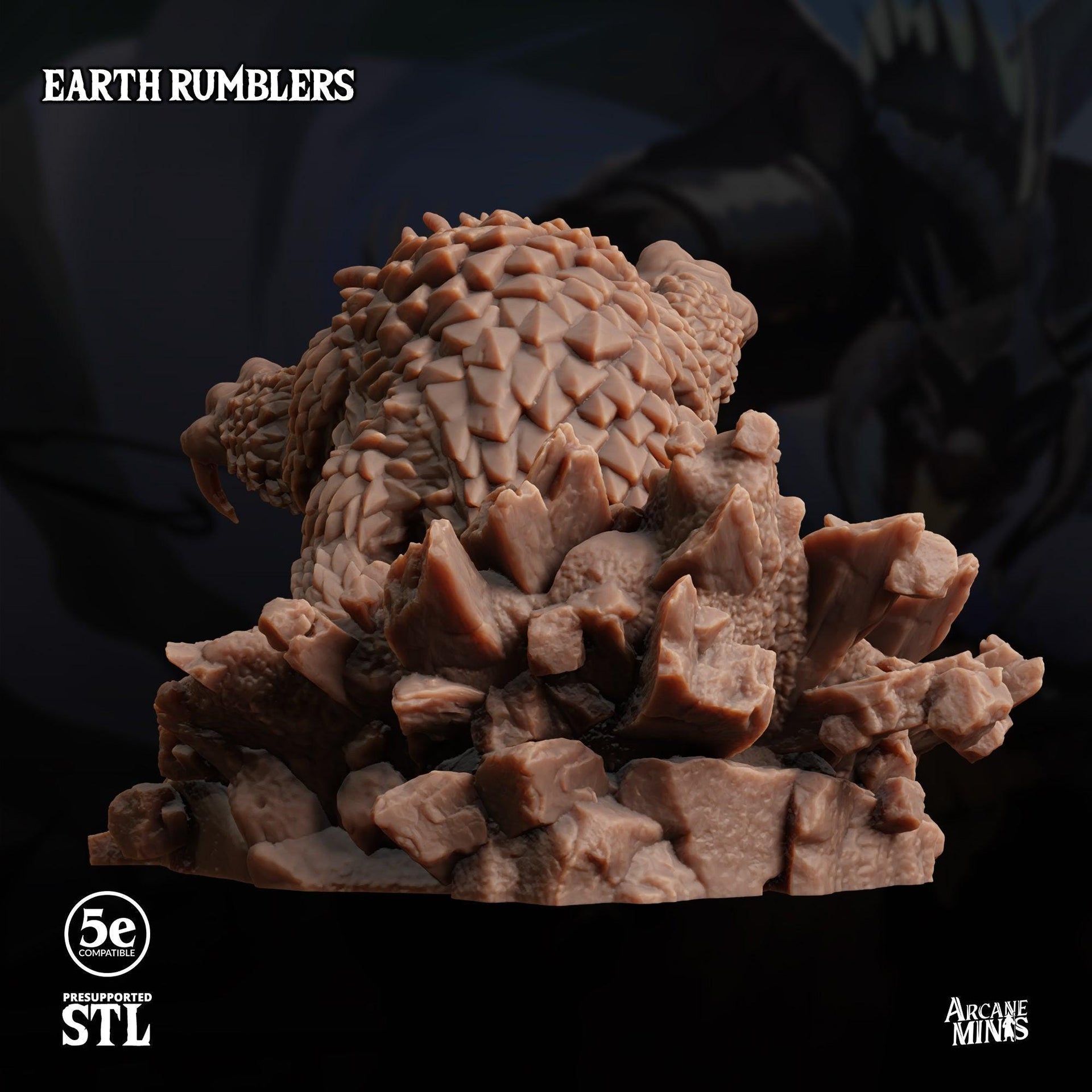 Earth Rumblers. Mole Monsters - Sordane Publishing | 28mm and 32mm | Wargaming | DnD | Tabletop Roleplaying