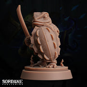 Froin Paladin, Aung. Frogfolk Warrior - Sordane Publishing | 28mm and 32mm | Wargaming | DnD | Tabletop Roleplaying