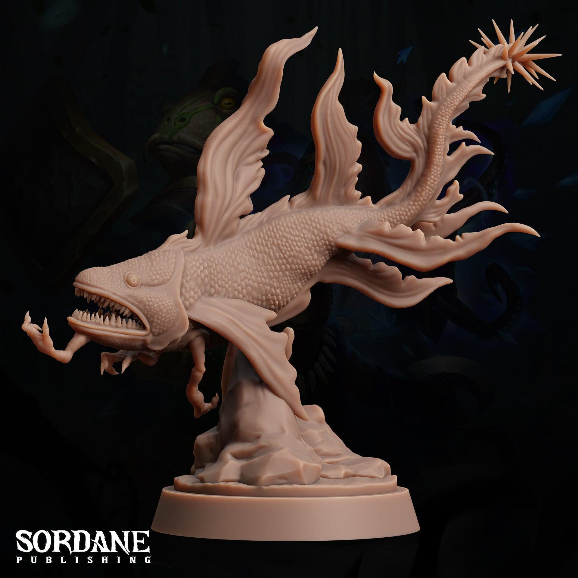Nagbaa. Giant Fish Monster - Sordane Publishing | 28mm and 32mm | Wargaming | DnD | Tabletop Roleplaying