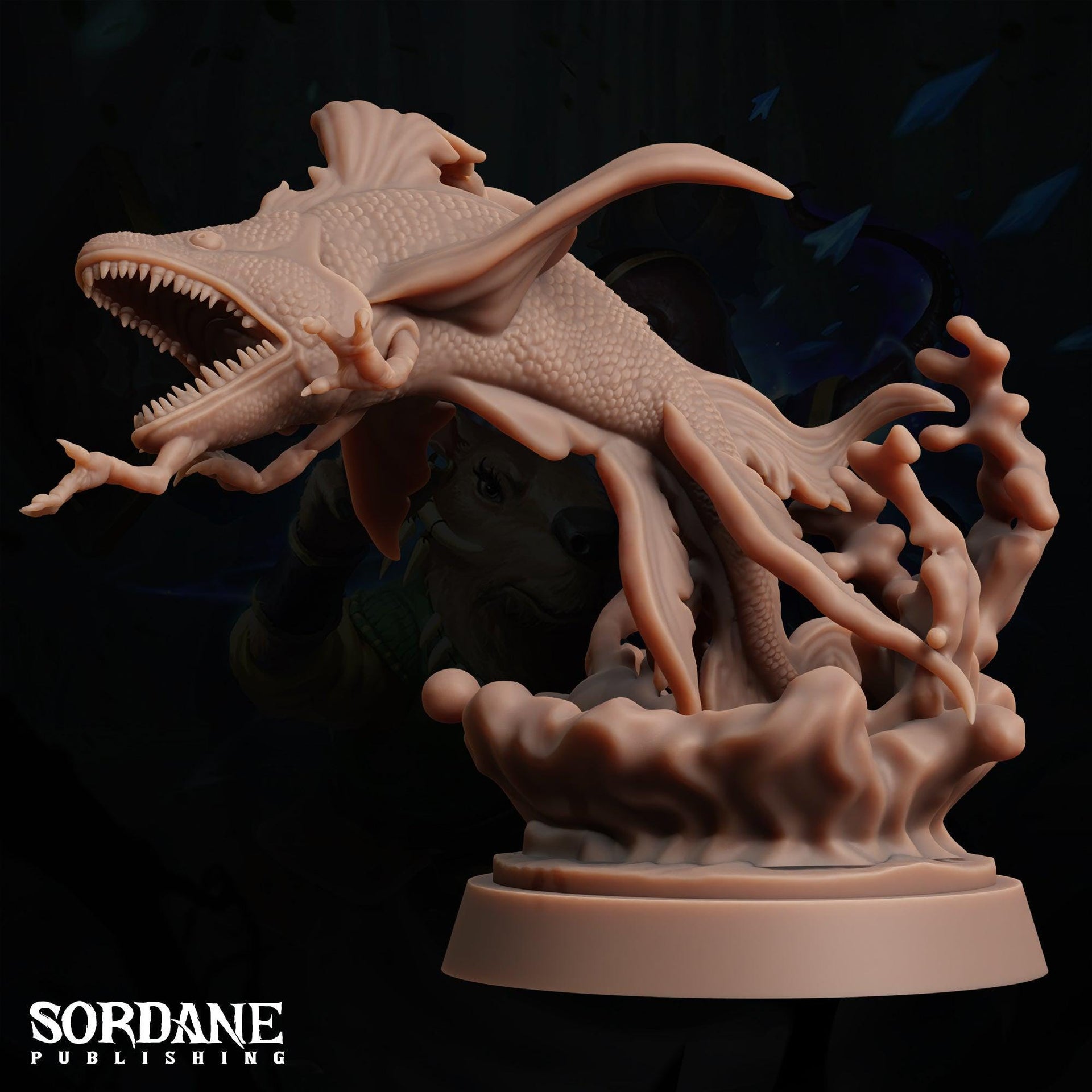 Nagbaa. Giant Fish Monster - Sordane Publishing | 28mm and 32mm | Wargaming | DnD | Tabletop Roleplaying
