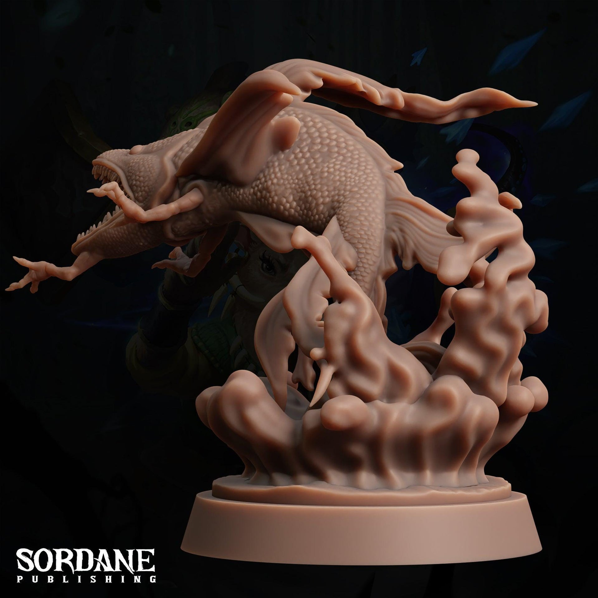 Nagbaa. Giant Fish Monster - Sordane Publishing | 28mm and 32mm | Wargaming | DnD | Tabletop Roleplaying