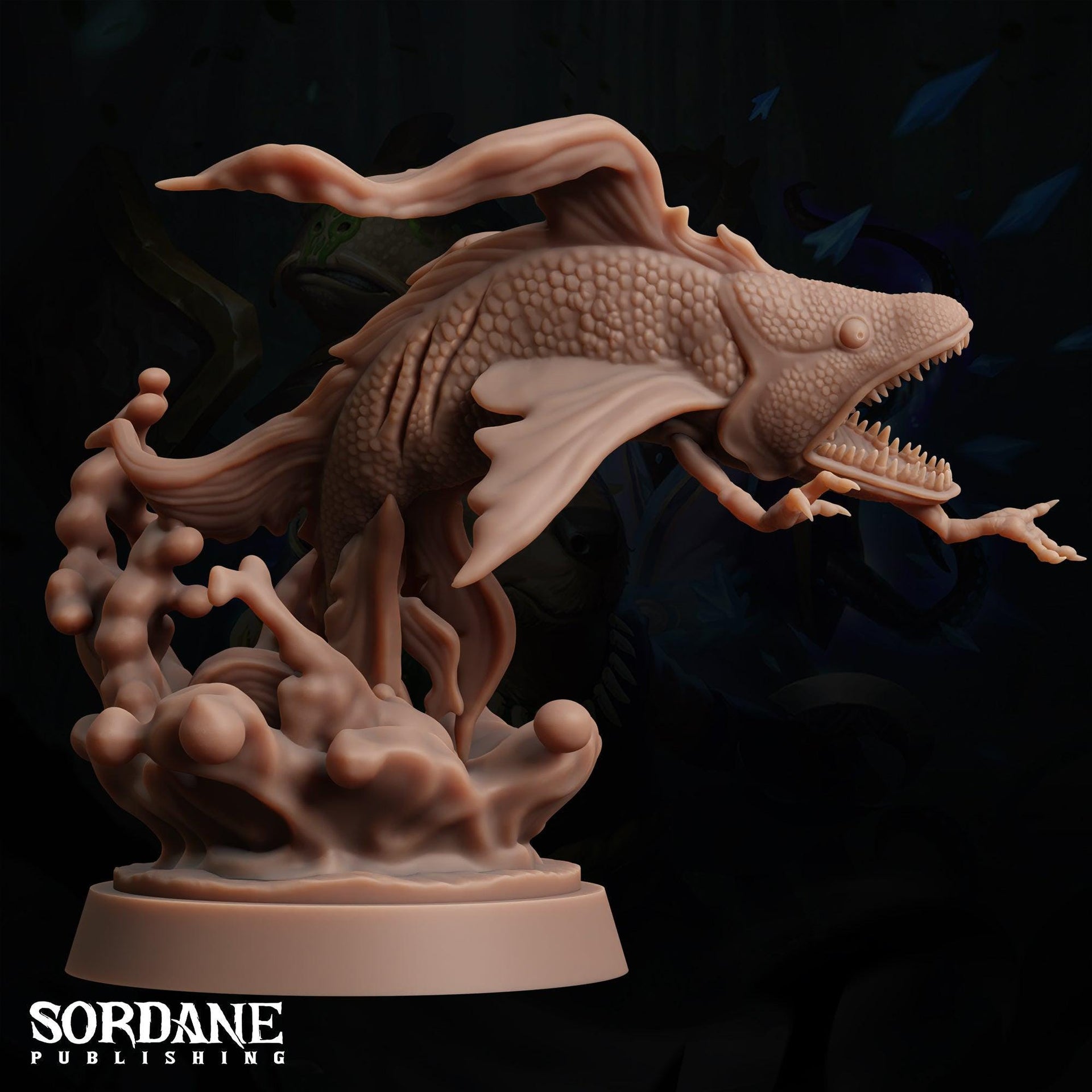 Nagbaa. Giant Fish Monster - Sordane Publishing | 28mm and 32mm | Wargaming | DnD | Tabletop Roleplaying