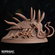 Nuudi. Giant Sea Slug Monster - Sordane Publishing | 28mm and 32mm | Wargaming | DnD | Tabletop Roleplaying