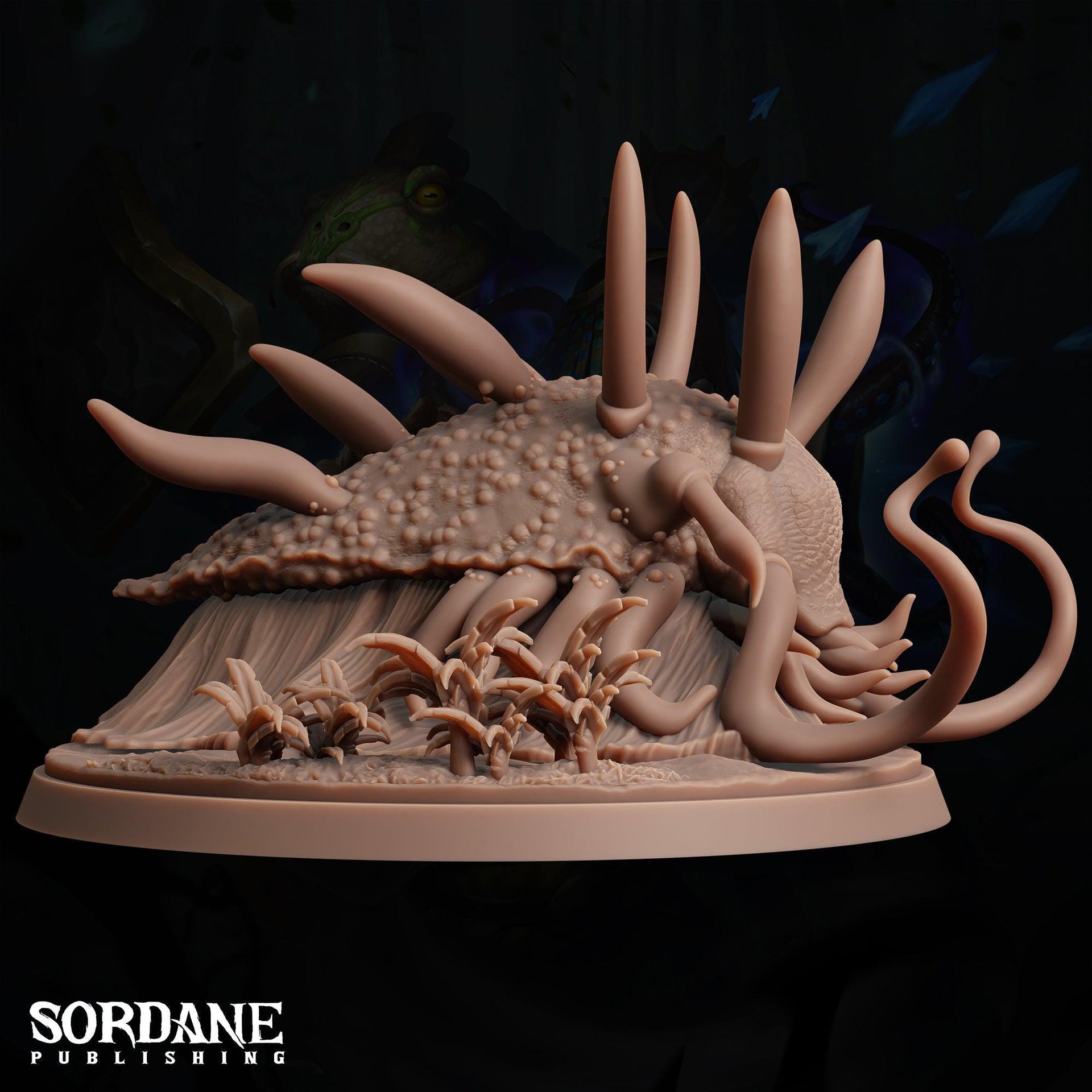 Nuudi. Giant Sea Slug Monster - Sordane Publishing | 28mm and 32mm | Wargaming | DnD | Tabletop Roleplaying