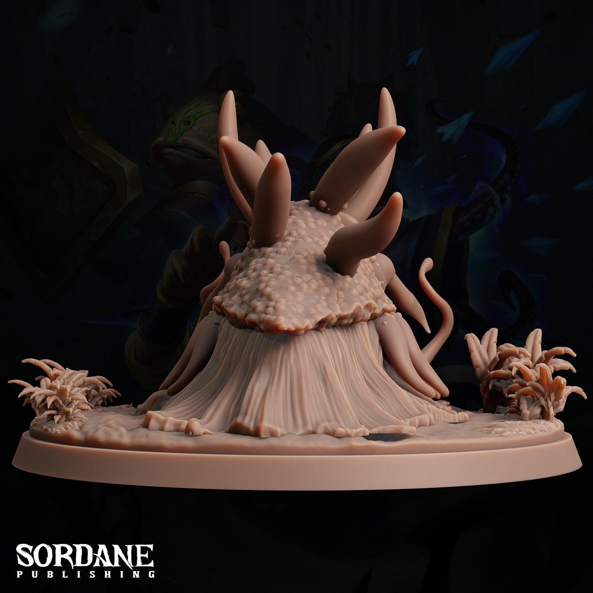 Nuudi. Giant Sea Slug Monster - Sordane Publishing | 28mm and 32mm | Wargaming | DnD | Tabletop Roleplaying