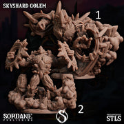 Skyshard Golem. Crystal Construct - Sordane Publishing | 28mm and 32mm | Wargaming | DnD | Tabletop Roleplaying