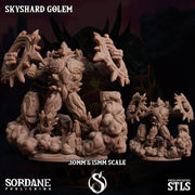 Skyshard Golem. Crystal Construct - Sordane Publishing | 28mm and 32mm | Wargaming | DnD | Tabletop Roleplaying