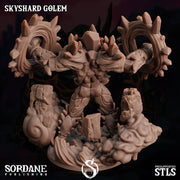 Skyshard Golem. Crystal Construct - Sordane Publishing | 28mm and 32mm | Wargaming | DnD | Tabletop Roleplaying