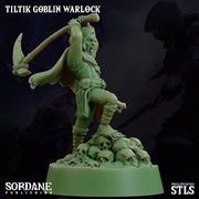 Tiltik Goblin Warlock - Sordane Publishing | 28mm and 32mm | Wargaming | DnD | Tabletop Roleplaying