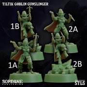Tiltik Goblin Gunslinger - Sordane Publishing | 28mm and 32mm | Wargaming | DnD | Tabletop Roleplaying