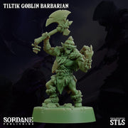 Tiltik Goblin Barbarian - Sordane Publishing | 28mm and 32mm | Wargaming | DnD | Tabletop Roleplaying