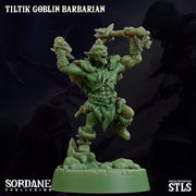 Tiltik Goblin Barbarian - Sordane Publishing | 28mm and 32mm | Wargaming | DnD | Tabletop Roleplaying