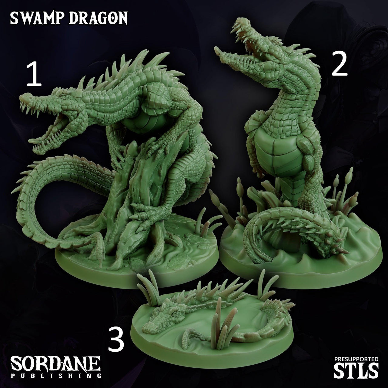 Swamp Dragon - Sordane Publishing | 28mm and 32mm | Wargaming | DnD | Tabletop Roleplaying
