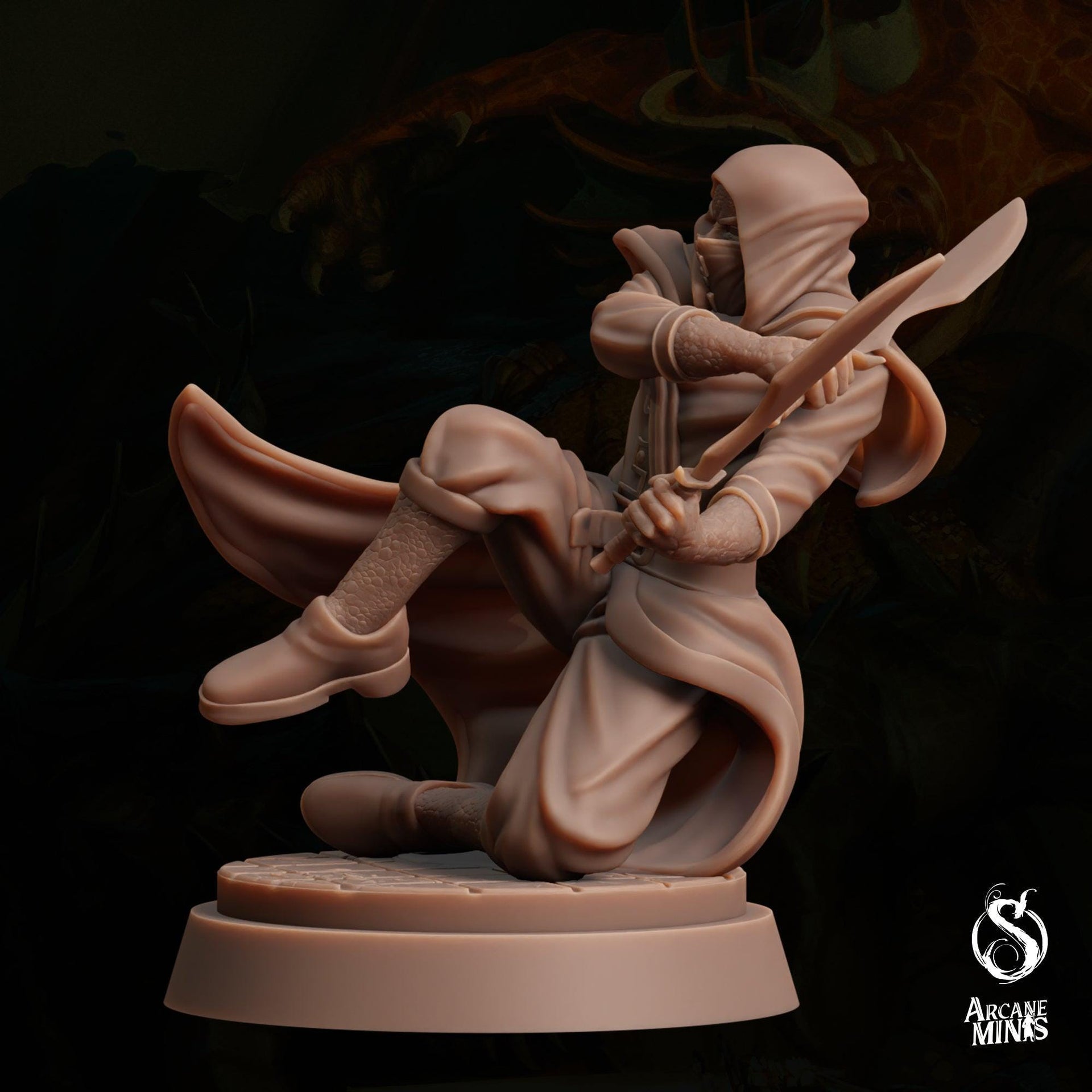 Dragon Spawn Cultist 3 - Sordane Publishin | 28mm and 32mm | Wargaming | DnD | Tabletop Roleplaying
