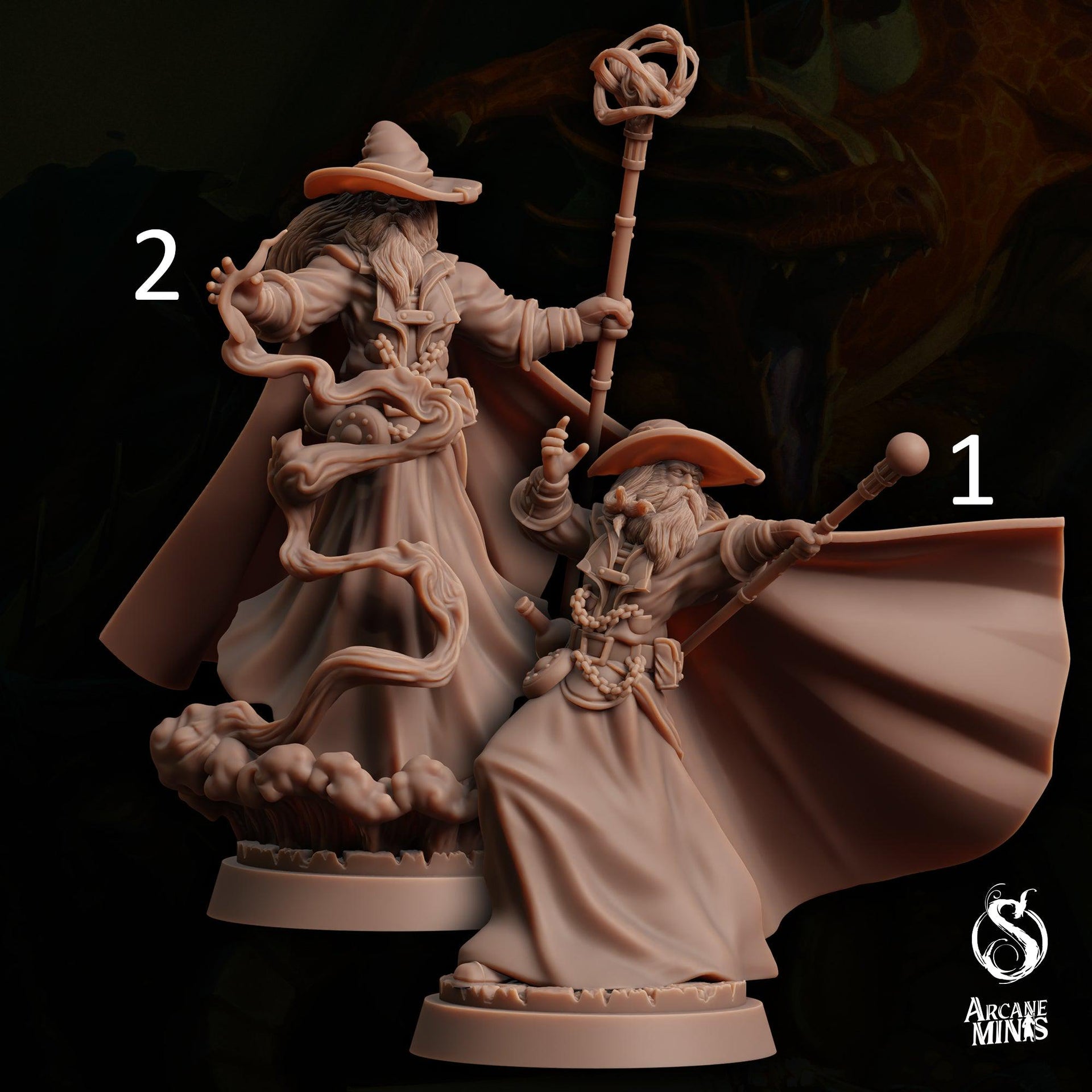 Water Elemdar Wizard - Sordane Publishing | 28mm and 32mm | Wargaming | DnD | Tabletop Roleplaying